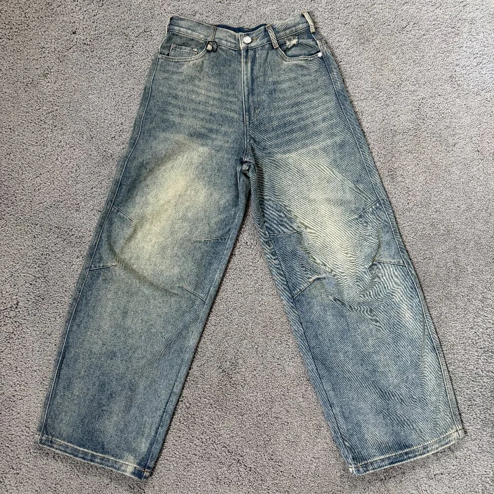 Ditch Baggy Denim Jeans in Blue Stone Wash in Sz. 28x28 - Skater - Excel. Cond.